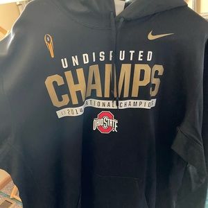 Black OHIO State hoodie National Champions